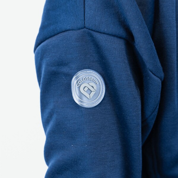 women's 1/4 snap sweatshirt navy